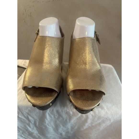 Donald J Pliner Fallon Bronze Platform Wedge Sandals N5673 Size 10M - Picture 4 of 7